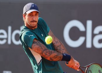 Felipe Meligeni durante partida contra Victor Braga (Crédito: Fotojump)
