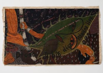 Santiago Yahuarcani, El principio del conocimiento [O princípio do conhecimento], 2019. Foto: Kevin Chávez