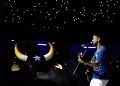 Boi Caprichoso com a estrela azul no Bumbódromo de Parintins
