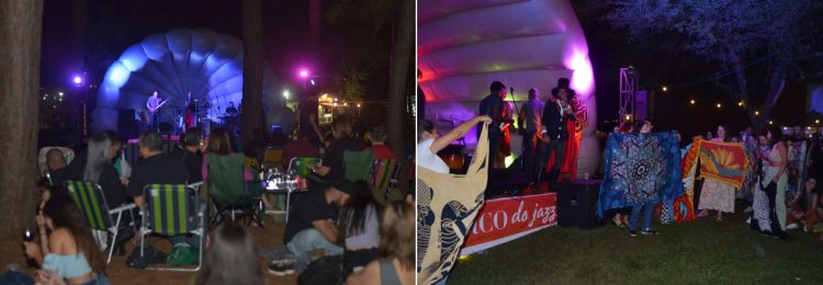 Público reunido no gramado do Centro Cultural Três Poderes durante o Buraco do Jazz em Brasília