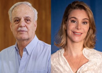Montagem com retratos de Carlos Afonso Nobre e Priscila Cruz, homenageados pelo CIEE em 2026