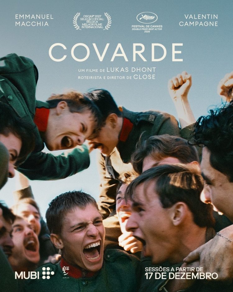 Cena do filme Covarde, de Lukas Dhont, ambientado nas trincheiras da Primeira Guerra Mundial