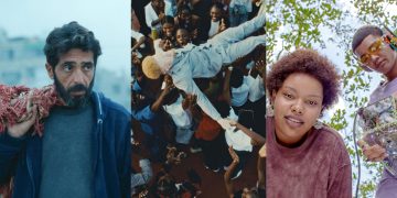 Montagem de imagens de Aos Treze em Gaza, Meu Semba e Adeus, Verão!, filmes finalistas da 50ª Mostra. Crédito: divulgação da Mostra.