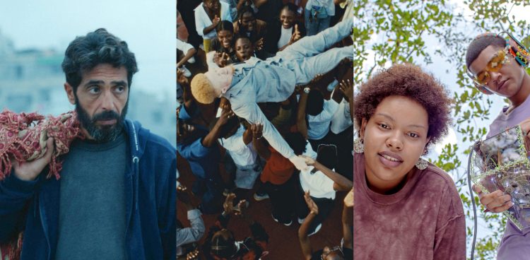 Montagem de imagens de Aos Treze em Gaza, Meu Semba e Adeus, Verão!, filmes finalistas da 50ª Mostra. Crédito: divulgação da Mostra.
