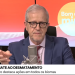 João Paulo Capobianco fala diante de um microfone no estúdio do programa Bom Dia, Ministro em 28 de outubro de 2026.