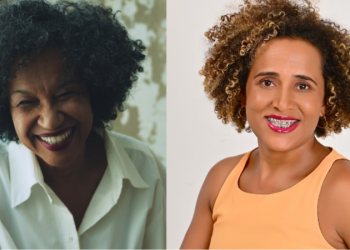 Retratos de Juçara Marçal e Joana Maria, convidadas do projeto Ler à Luz da Lua no Sesc 24 de Maio.