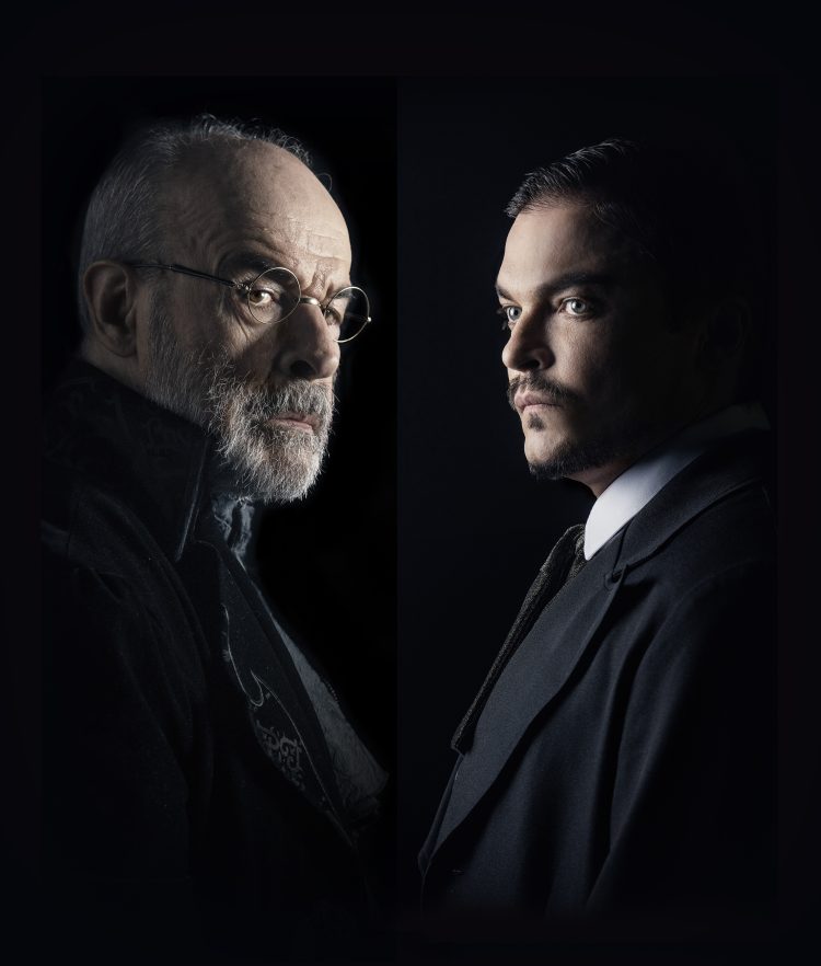 Osmar Prado e Maurício Machado em imagem de divulgação de O Veneno do Teatro
