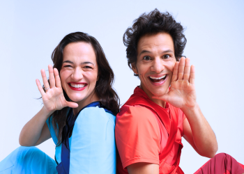 Diana Tatit e Wem, do Tiquequê, em imagem de divulgação do show Coleções