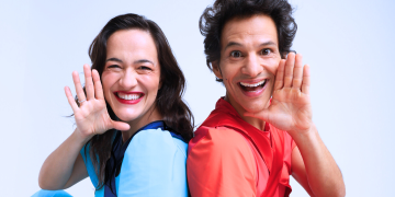 Diana Tatit e Wem, do Tiquequê, em imagem de divulgação do show Coleções