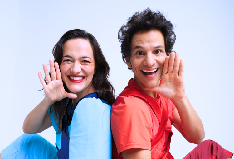 Diana Tatit e Wem, do Tiquequê, em imagem de divulgação do show Coleções