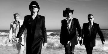 Arte sobre possível retorno do U2 ao Brasil em março de 2027